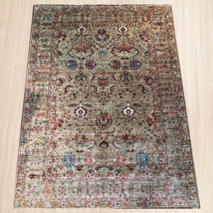 Hand-Knotted Sultani-Oushak Design Handmade Wool  Rug (Size 5.8x8)